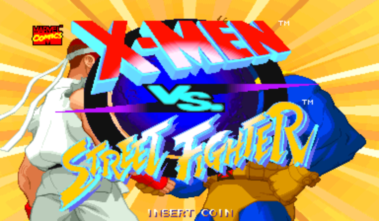 X-Men Vs. Street Fighter (Asia 960910) Title Screen